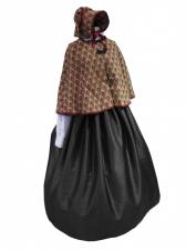 Ladies Victorian Carol Singer School Mistress Costume Size 20 - 26